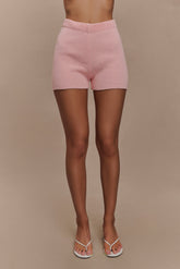 Noah Knit Shorts - Baby Pink