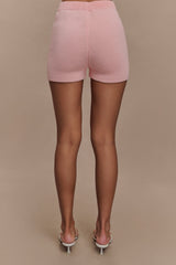 Noah Knit Shorts - Baby Pink