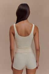 Alexandra Yoga Top - Ivory