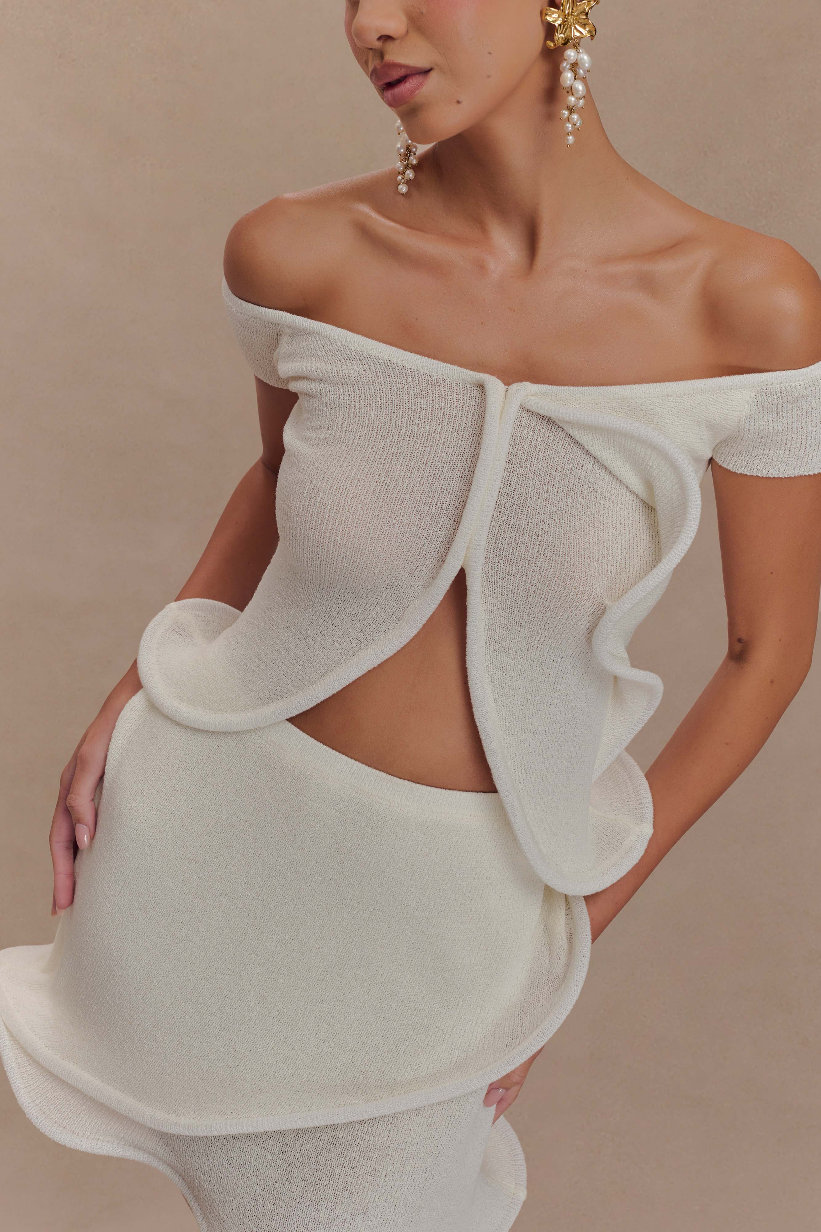 Haisley Knit Mini Skirt - Ivory