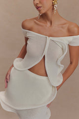 Haisley Knit Mini Skirt - Ivory