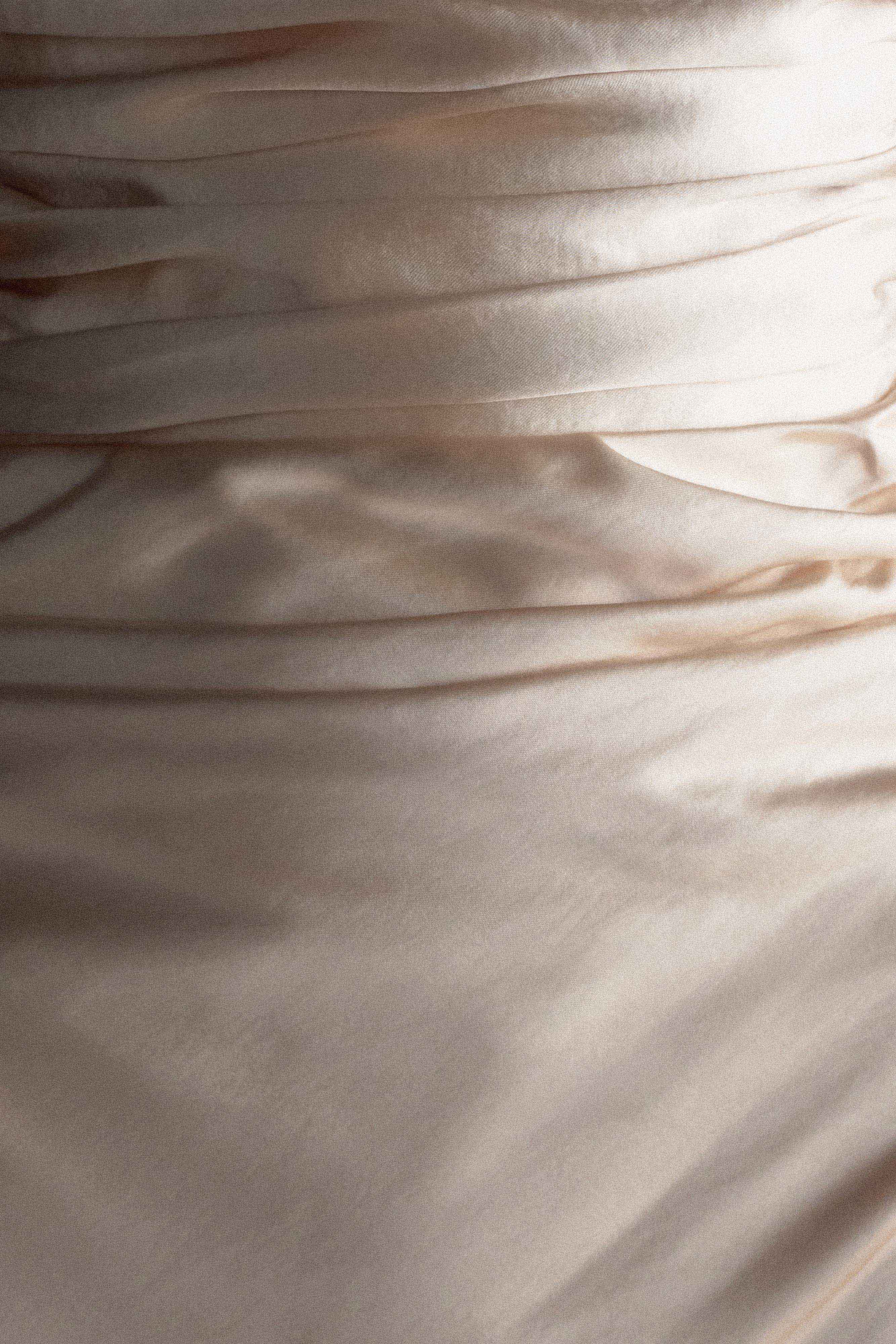 Cedar Strapless Satin Maxi Dress - Champagne