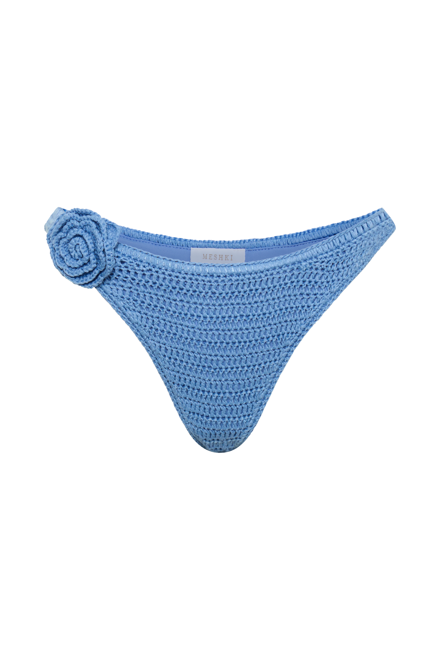Valencia Rose Crochet Bikini Bottom - Cornflower Blue