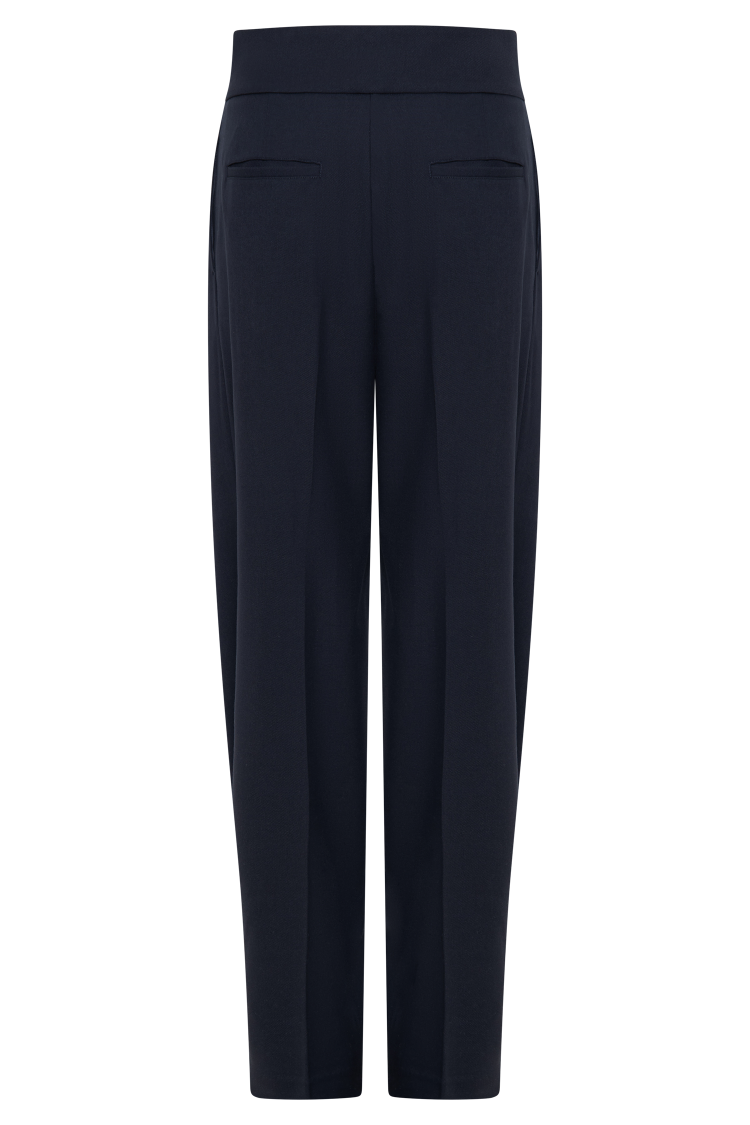 Penelope Pleated High Waisted Pants - Dark Navy