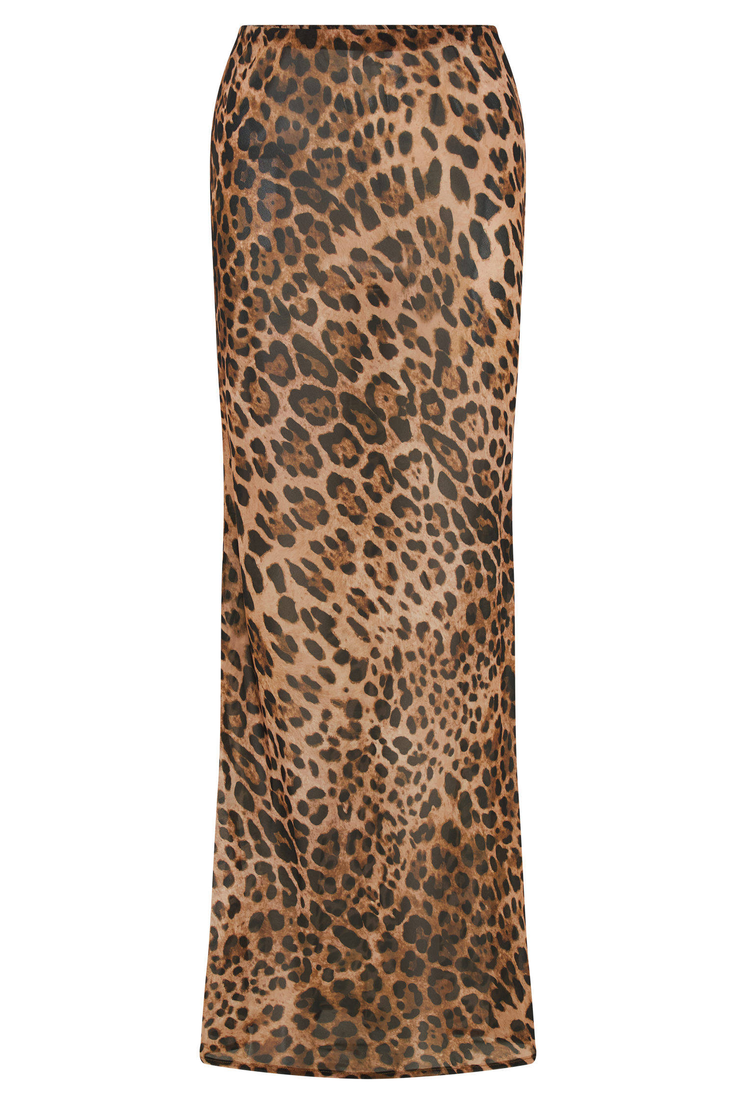 Yvonne Chiffon Maxi Skirt - Leopard Print