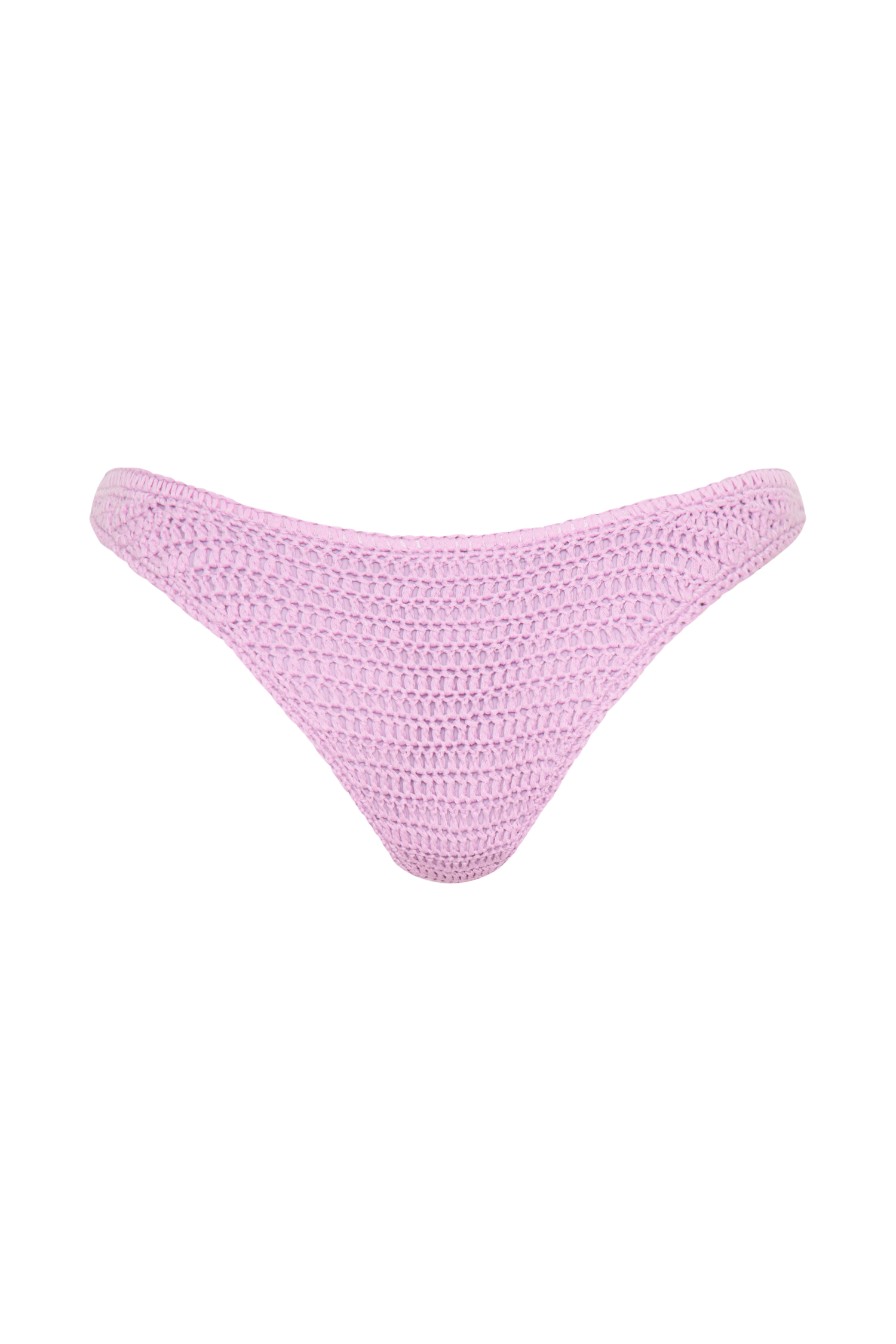 Skye Floral Crochet Tie Up Bikini Bottom - Lilac