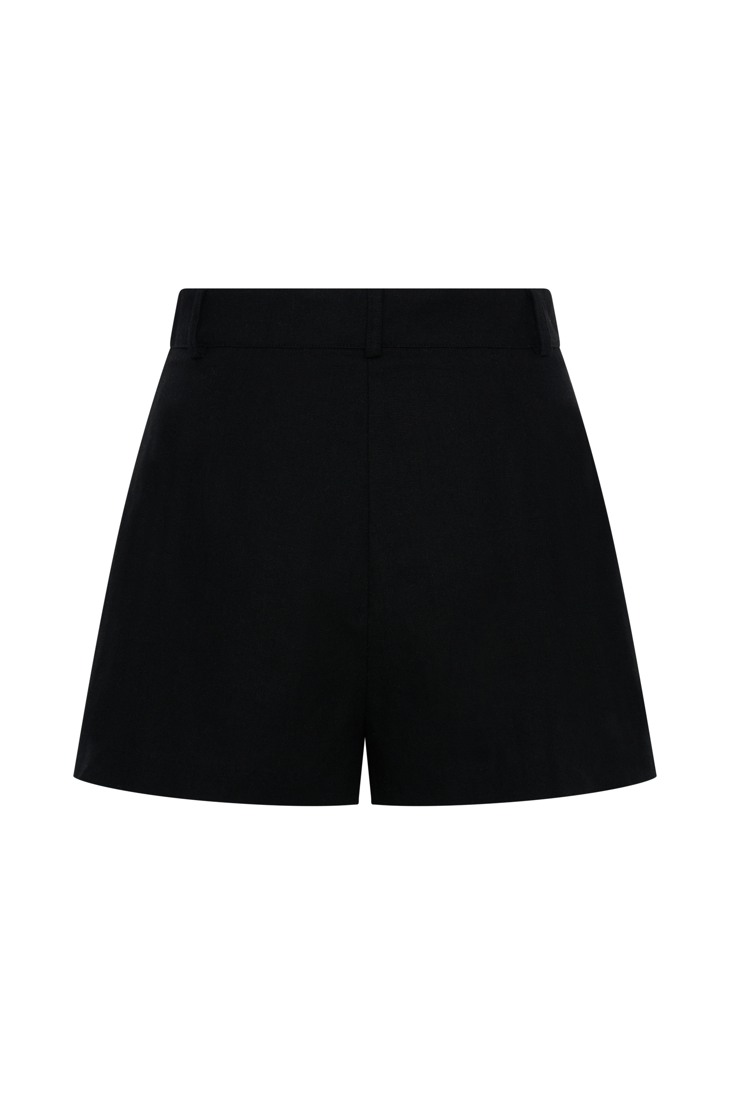 Massima Linen Shorts - Black