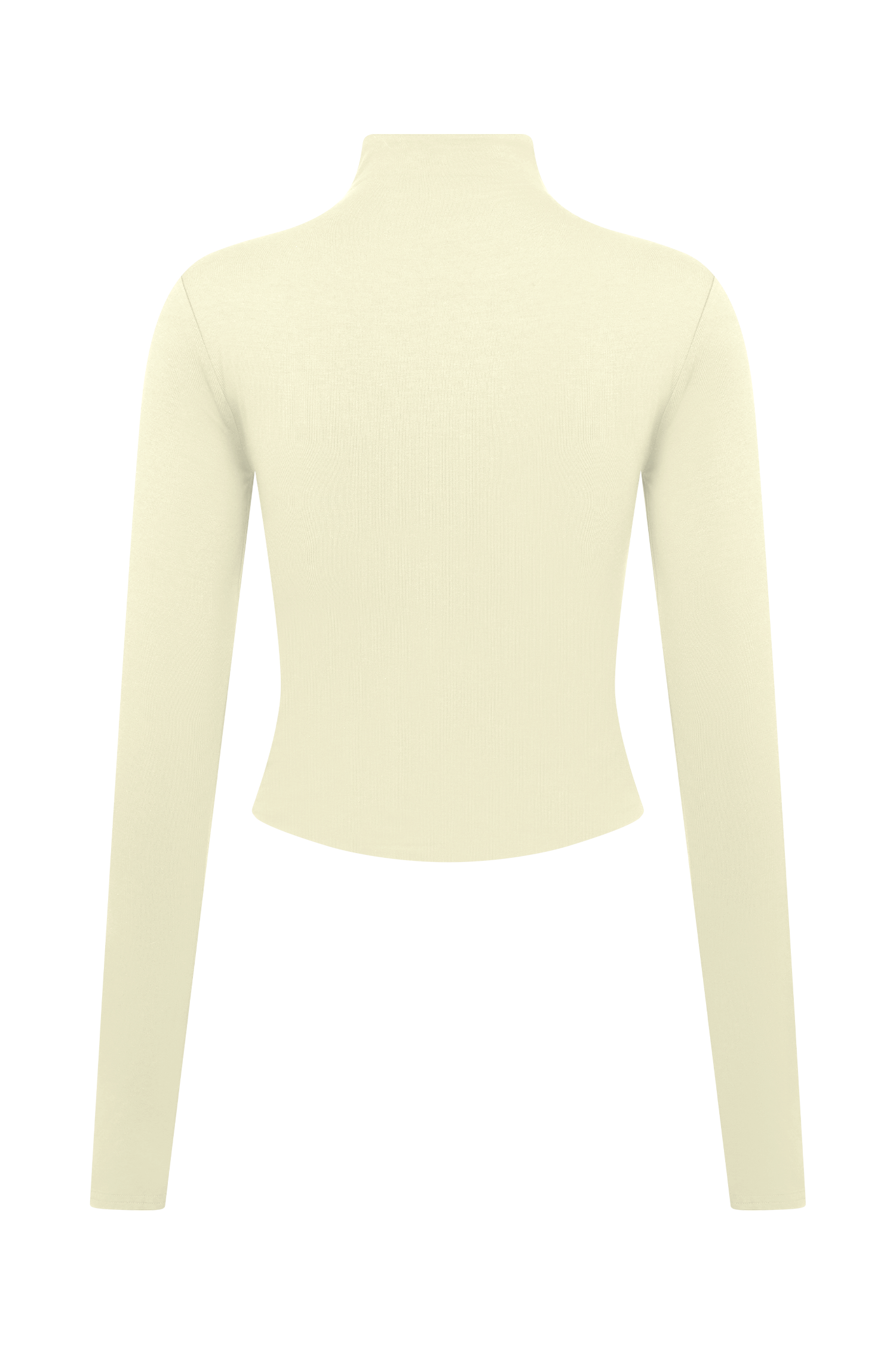 Ember Modal Long Sleeve High Neck Top - Ivory