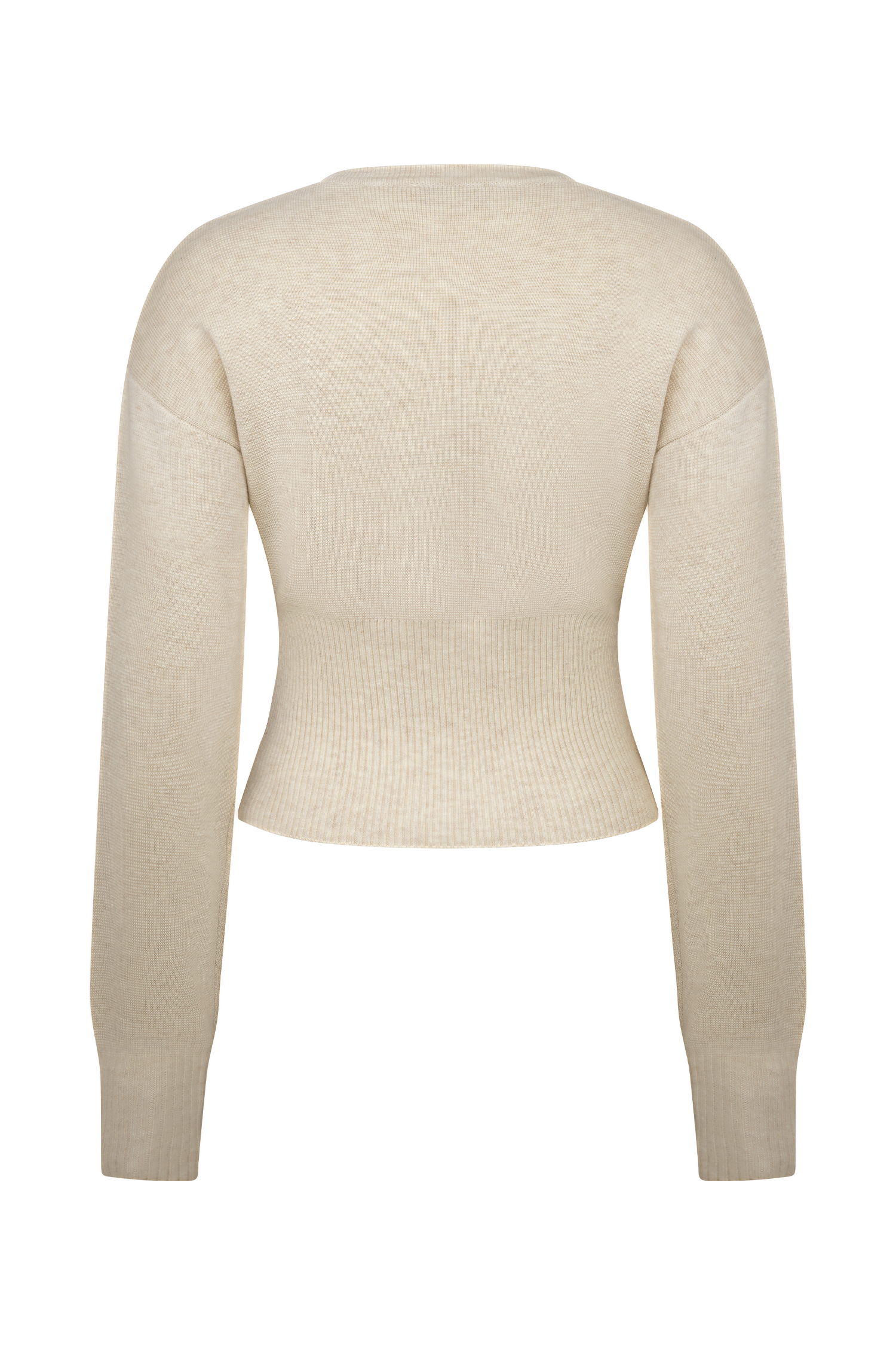 Ferne Button Up Knit Cardigan - Oat Marle