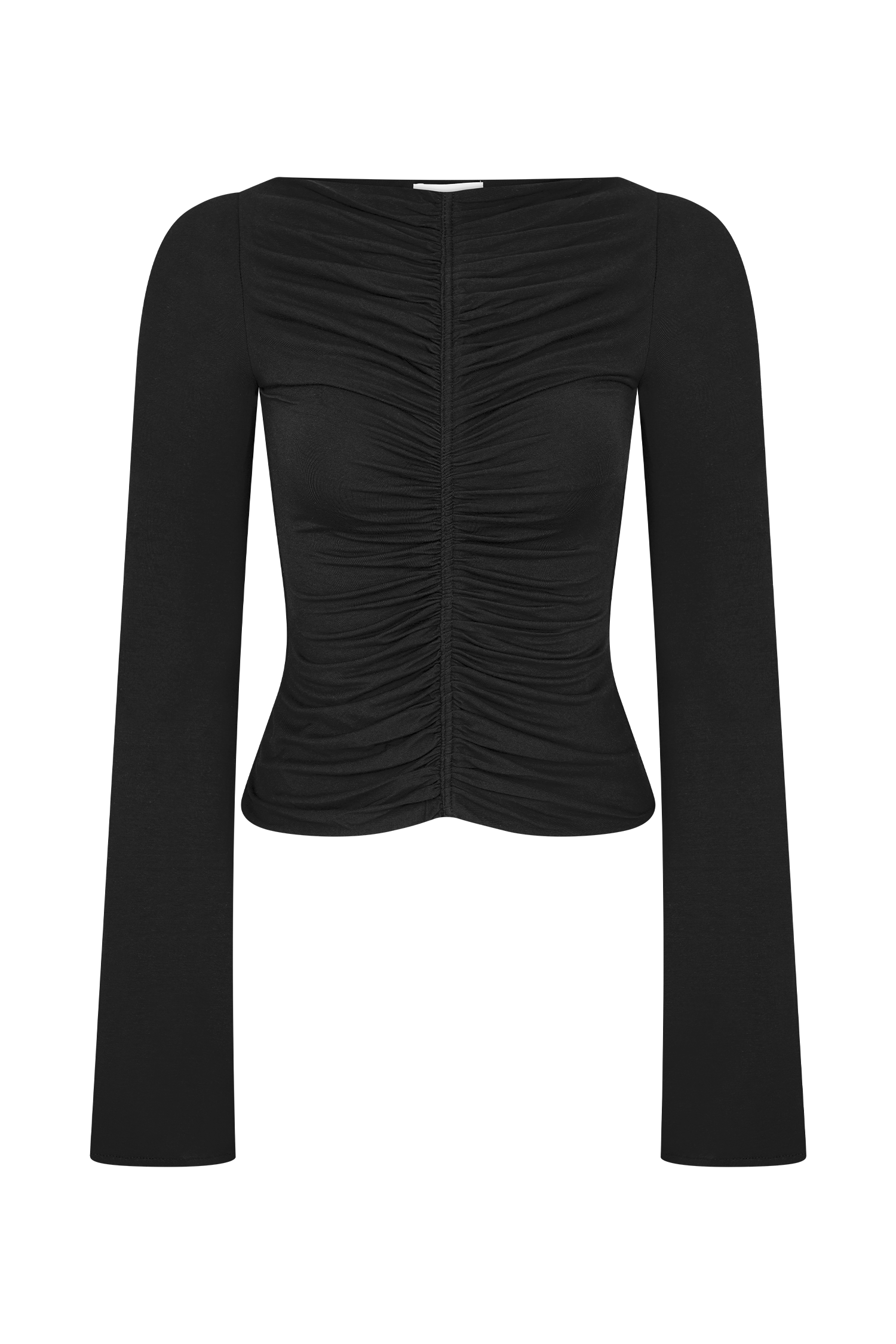 Preston Modal Long Sleeve Top - Black
